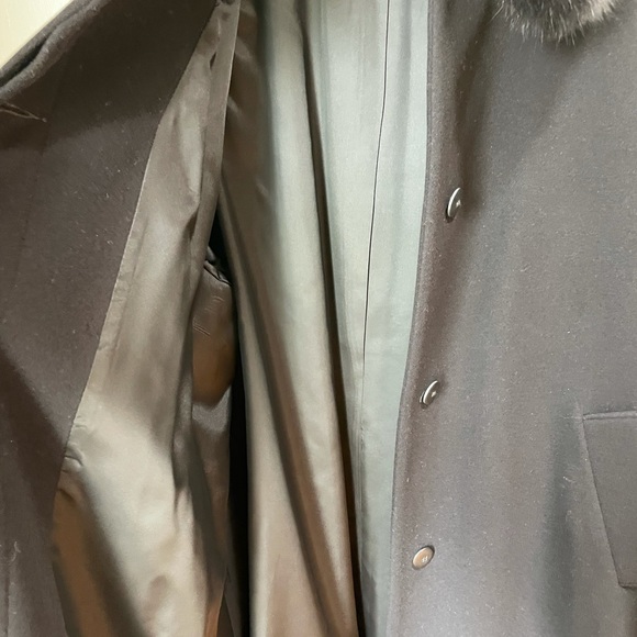 🎉HP🎉~Genuine Fox Fur Collar Soft,Luxurious ,Long Coat by Forecaster of Boston… - Picture 13 of 16